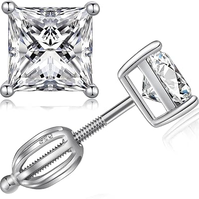 Zowbinbian round earrings in silver sterling 925 18 carat white gold plated with zirconia.. DIAYTAR NIGERIA: Making quality products accessible to all Nigerians at affordable prices.