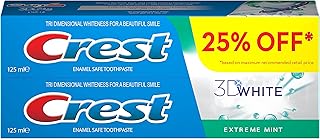 Dentifrice crest 3d white extreme menthe, 2 x 125 ml.. From kitchen tools to phones — DIAYTAR Nigeria ships it all in a week.