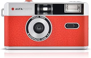 AGFA analog camera kit 35 mm red AG603001 (film + battery).. DIAYTAR NIGERIA makes quality accessible with our diverse product range and dependable delivery service.