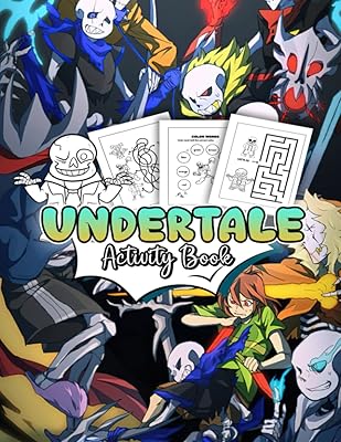 Undĕrtale activity book: Cute exercise notebook for children aged 4 to 8 with high quality labyrinths, word search, coloring pages and much more.. One platform, all your needs — DIAYTAR Nigeria delivers quickly.