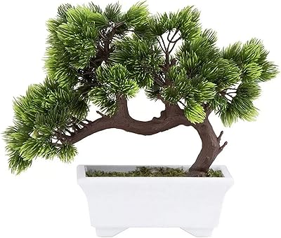 Artificial bonsai for Japanese Zen garden, interior decoration, 26 x 13 x 24 cm.. Reliable delivery, all over Nigeria — that’s DIAYTAR Nigeria promise.