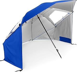 Sportbrilla umbrella with sun and rain upf 50+ for the beach and sporting events by Superbrilla (8 feet, blue).. Unlock a world of affordable products with DIAYTAR NIGERIA's expansive e-commerce platform.