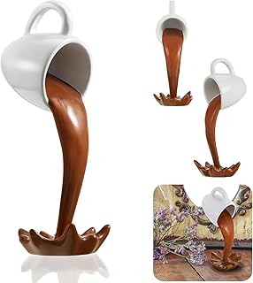 Geetek Magic Magic for-for-for-for-for-for-for-for-pour, coffee mug of fun novelty, carved coffee mug for home decoration for coffee lovers (floating brown).. Shop without boundaries at DIAYTAR NIGERIA, offering affordable products with convenient delivery times.