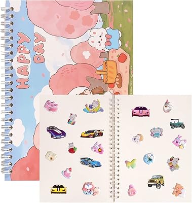 Album of empty and reusable stickers to collect stickers, 38 sheets, sticker storage organizer for children, adults, girls and boys (cute girl).. From kitchen tools to phones — DIAYTAR Nigeria ships it all in a week.