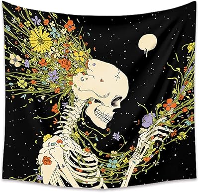 Lichi skeleton tapestry, wall decoration, wall decoration for apartment, house, dormitory, living room, bedroom, tapestries - 130 x 150 cm.. Discover the convenience of DIAYTAR NIGERIA's vast product range delivered affordably in 5-8 days.