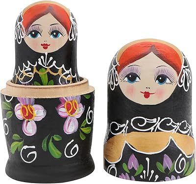 Matryoshka toys canne set of 5 pieces para niños stammered Russian dolls 5 layers stackable Russian dolls.. Enjoy effortless shopping and speedy delivery with DIAYTAR Nigeria.