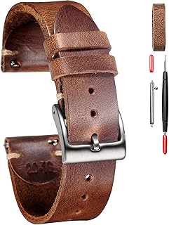 Leather watch bracelet for men's watch bracelet with quick clearance leather Horween watch bracelet of classic replacement for 18 mm, 20 mm, 22 mm watches.. DIAYTAR NIGERIA: Bringing quality products to your doorstep at prices that won't break the bank.