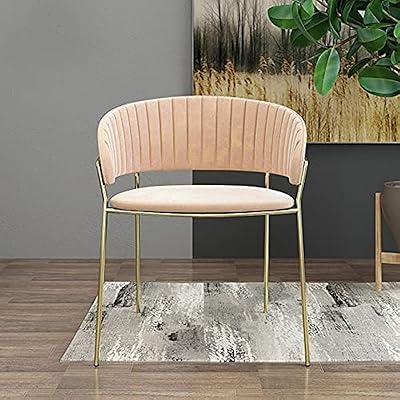 Modern velvet jddj dining chairs with gilded metal feet (beige).. DIAYTAR Nigeria brings you closer to everything you need — fast delivery, low costs, and variety.