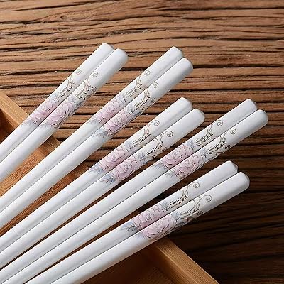 5 pairs of porcelain baguettes - reusable baguettes washable in the dishwasher, 9.7 "(Rose peony).. Shop from our extensive catalog at DIAYTAR NIGERIA and enjoy doorstep delivery in just 5-8 days.