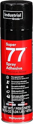 Permanent multi-purpose adhesive in 3m super 77 spray, paper, cardboard, fabric, plastic, metal, wood, net weight 16.9 oz, black, 77-24, box of 16.5 oz.. Your trusted shopping companion, DIAYTAR NIGERIA delivers affordable solutions in just 5-8 days.
