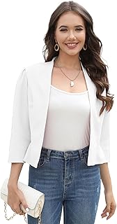 Elegant costume jacket for women, Bolero jacket open to 3/4 sleeves on the front, specially designed for guests during a wedding party and at the office.. DIAYTAR NIGERIA: Where value meets variety with reliable nationwide delivery in under 8 days.