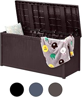 LIFE leather waterproof outdoor storage box - plastic garden furniture from 120 gallons, brown, hydraulic rails.. DIAYTAR NIGERIA delivers value, variety, and convenience with our nationwide 5-8 day shipping.
