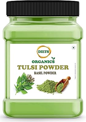 Diets organics pure thulasi powder -100 g - tulsi leafs ideal basil.. DIAYTAR NIGERIA transforms dreams into deliveries with our affordable prices and 5-8 day shipping.