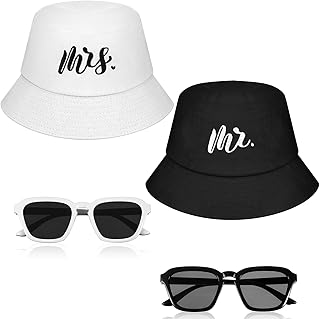 The 4 -room hats set. & Mrs. Includes bob hats, sunglasses, honeymoon and couple gifts.. Discover endless possibilities with DIAYTAR NIGERIA's vast e-commerce selection and budget-friendly delivery.