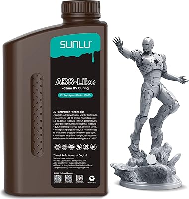 Sunlu ABS 3D 3D printer resin, DRUCED UV CHILDOLMER TROPE 405 NM for 3D LCD/DLP/SLA printing, unbreakable and high precision, dark gray 1000 g.. DIAYTAR NIGERIA makes quality accessible with our diverse product range and dependable delivery service.