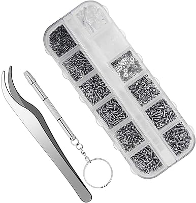 Dulfino sunglasses repair kit, 1100 mini stainless steel screws and 5 pairs of nasal plates with mini -spitting pliers screwdriver for repair of watch and glasses.. Experience the convenience of online shopping with DIAYTAR NIGERIA's reliable 5-8 day delivery service.