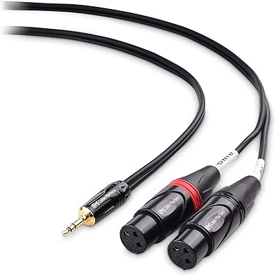 Matters cable cable 3.5 mm 1/8 inch very to 2 xlr male towards female with double xlr verses - 6 feet.. From fashion trends to home essentials — find it on DIAYTAR Nigeria.