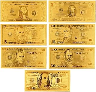 SOHODECO 7 Dollar tickets in 24 carat gold leaf, 100/50/20/10/5/2/1 Golden dollar tickets.. DIAYTAR NIGERIA: Your partner in affordable shopping with nationwide delivery in just 5-8 days.