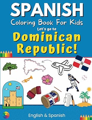 Spanish Coloring Book for children are going to the Dominican Republic.. No stress, no delays — DIAYTAR Nigeria is your trusted shopping partner.