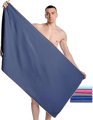 OFR DNC y beach towel in light microfiber and super absorbent with fast drying, perfect for travel, the swimming pool, the bath, the campsite, the yoga, the gym (blue).. Discover the perfect shopping balance at DIAYTAR NIGERIA with competitive prices and prompt delivery.