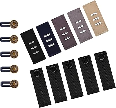 Pack of 15 extensions of adjustable pants extensor buttons extensor of jeans for women and men.. DIAYTAR NIGERIA: Where every Nigerian finds what they need at prices they can afford, delivered promptly.