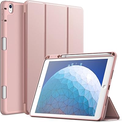 Ipad Air 3 (10.5 inches 2019, 3rd generation) and iPad Pro 10.5 with a seamless, fine tablet cover with flexible TPU, standby/Automatic TPU (Gold).. DIAYTAR NIGERIA brings the market to your fingertips with affordable prices and swift delivery services.