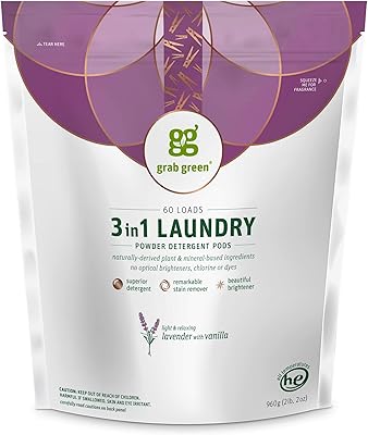 3 -in -1 pouch laundry capsules, 60 pieces, lavender and vanilla scent, vegetable and mineral base, super cleaning power, staining, clarifying clothes.. DIAYTAR NIGERIA: Making online retail accessible to all with affordable nationwide shipping.