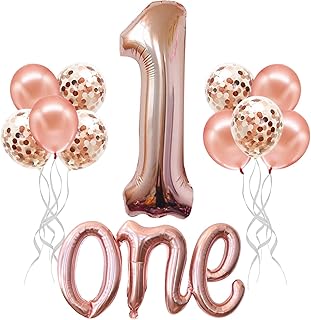 Large pink gold balloons for 1st anniversary ball number.. Discover the convenience of DIAYTAR NIGERIA's vast product range delivered affordably in 5-8 days.