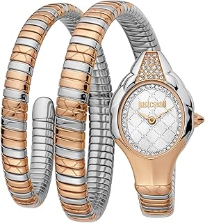 Just Cavalli watch for women with stainless steel bracelet, multicolored, 18 relaxed watch (JC1l189m0085) - Silver.. DIAYTAR NIGERIA delivers affordability and convenience to your doorstep within 8 days of purchase.