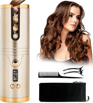 Arab automatic electric baker with Arabest screen with LCD screen, Rechargeable quick -fitting baker, Ceramic curling bag for home and travel (gold).. Your trusted marketplace, DIAYTAR NIGERIA offers extensive variety with delivery within 8 days.