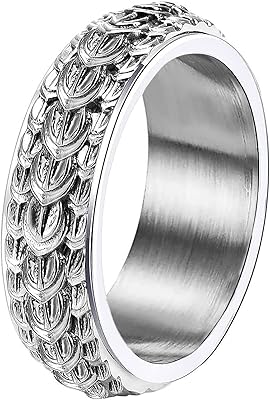 FIDGET in stainless steel for men, rotary rings for men, anxiety ring in dragon serpent for women, cool black ring, fidget rings for men, ring dragon in stainless steel, wedding rings, men's rings.. Experience shopping without compromise at DIAYTAR NIGERIA, with vast selection and quick delivery.