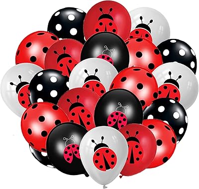 80 Latex Balloons, Latex balloons with 12 -inch black and white polka dots, ladybug pattern for ladybugs party supplies, birthday, wedding.. Order today, receive in days — DIAYTAR Nigeria makes it possible.