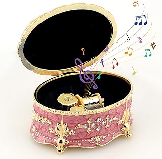 Rosile Metal Music Box in Embarrassed Alloy Movement Go up for friends.. Your digital shopping destination, DIAYTAR NIGERIA combines variety with affordability and quick delivery.