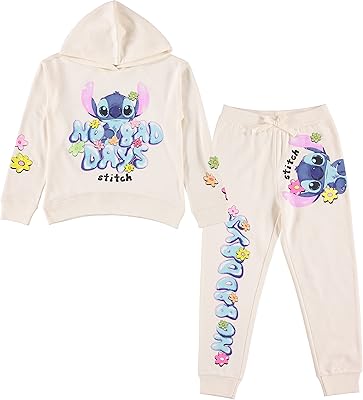 Disney Lilo & Stitch girl clothing set - Hoodie sweatshirts and tracksuit pants - two -room clothing set - Sizes 4-16.. DIAYTAR NIGERIA connects desires with reality through affordable prices and reliable delivery service.