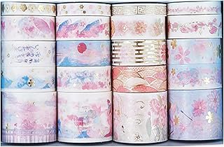 Zoomzoop Set of 20 cute Japanese masking ribbon rolls, Washi ribbon for golden stamping, for DIY, scrapbooking and diary, size 8/15/30 mm x 2 m, Farby 9.. Discover the perfect balance of selection and value with DIAYTAR NIGERIA's nationwide e-commerce platform.