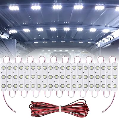 LINKHOOD 60 LED Van interior lighting, white LED ceiling lamp kit for car, super light lighting dome lamp for van RV car truck car vehicle caravan caravan cargo truck transit bus camper (20 modules).. Experience the ease of one-stop shopping with DIAYTAR NIGERIA's diverse catalog and nationwide delivery.