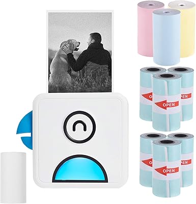 Bisohu Poooli L1 Mini Mini Pocket Thermal Photo 200 DPI Portable Dpi Bt Wireless Self -adhesive Labels with thermal paper roll compatible with Android Smartphone iOS smartphone.. Discover endless shopping possibilities at DIAYTAR NIGERIA, with budget-friendly prices and reliable delivery.