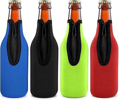 The White Shop Foldable Beer Bottle Cooker in Neoprene with isolated lid for 12 oz 330 ml bottle cooler, pack of 4.. DIAYTAR NIGERIA delivers on our promise of variety, affordability, and prompt nationwide shipping.