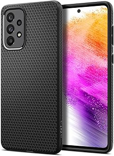 Spigen liquid air coverage designed for Samsung Galaxy A73 5G (2022) - Mat black.. DIAYTAR NIGERIA brings affordable shopping solutions to every corner of Nigeria in just 5-8 days.