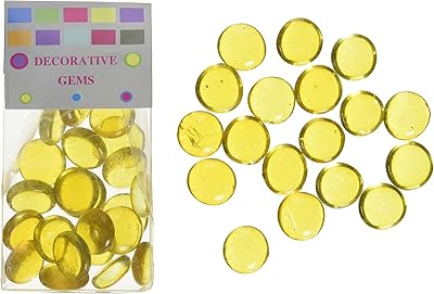 Galox en verre glorex 200 g, 20 mm, jaune, 12 x 6 x 1,5 cm.. Why shop anywhere else? DIAYTAR Nigeria has it all and delivers fast.