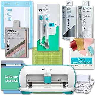 Cricut Joy Machine DIY Project Beginner Bundle with insertion cards and vinyl set.. DIAYTAR NIGERIA transforms desires into deliveries with our affordable prices and dependable shipping.