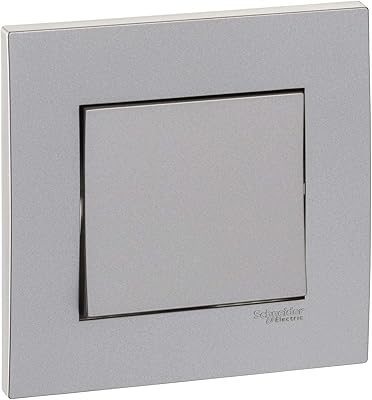 Schneider Electric KB31R_1_as VIVACE SILVER - Unidirectional panel switch 1 group - 16AX - Silver.. Shop with purpose at DIAYTAR NIGERIA, where your money goes further and delivery is always prompt.
