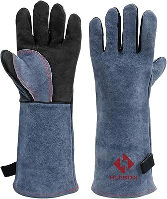 Hitbox Extreme MIG/ARC/TIG Welding gloves resistant to heat and fire with Kevlar seams Fire Fire Gloves 500 ° C Wood stove BBQ Grill MANIQUE ABOIDATION DES MANIPILUME Animals - Free waist for men women.. DIAYTAR NIGERIA connects you with thousands of products at competitive prices, delivered within a week.