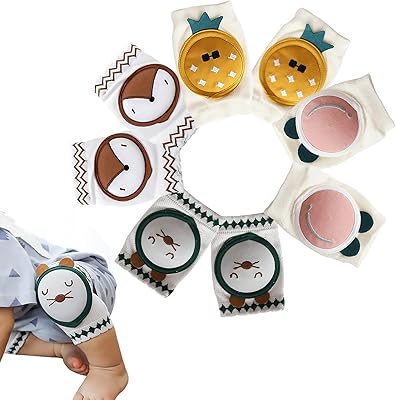 4 pairs of kneeworms for baby to crawl, non -slip, adjustable and breathable, for unisex, white, 1.. Nigeria shops with DIAYTAR — wide selection, fast shipping, and great value.