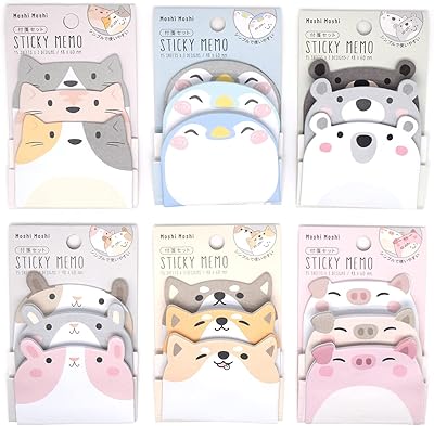 Set of 6 cute sticker notes in the shape of animal cartoon together for the office.. Nigeria's e-commerce leader delivers unmatched variety and value to your doorstep in just 5-8 days.