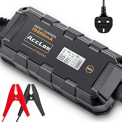 ACLO 15A 6V/12V/24V car battery charger, 8 -storey car battery charger, mini charger for lead, AGM, frost, calcium, SLA, MF, EFB, VRLA, WET, etc... Shop the future with DIAYTAR NIGERIA - thousands of products, unbeatable prices, delivery within a week.