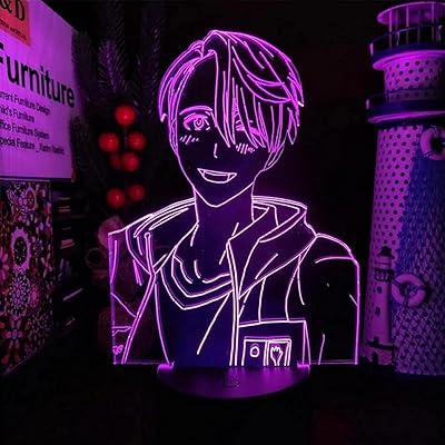 Anime lamp Yuri on ice Victor Nikiforov Waterproof LED illusion 3D decoration room atmosphere bed manga gift.. Experience the ease of modern shopping with DIAYTAR NIGERIA's comprehensive platform and quick delivery.
