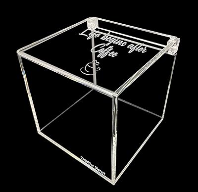 Creative Planet Coffee Coffee Caps Capsules for Nespresso Virtuo capsules - Elegant acrylic coffee table organizer for your coffee station (life starts after coffee).. Your trusted marketplace, DIAYTAR NIGERIA offers comprehensive selection with budget-friendly delivery.