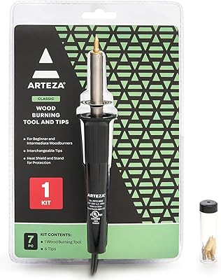 Arteza wood combustion kit 1 wood pen 6.. DIAYTAR NIGERIA: Making online shopping accessible with affordable prices and nationwide delivery service.