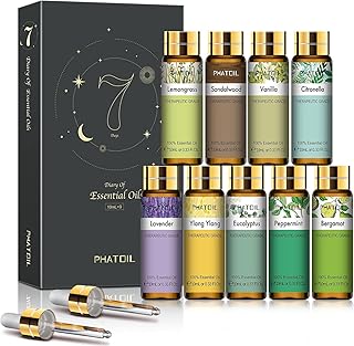Vatoil 9 -piece essential oil gift box, 10 ml/0.33 Fl Oz of flavored essential oils for soaps and candles, high quality scented oils for diffuser, humidifier and massage.. Shop across categories at DIAYTAR NIGERIA and enjoy budget-friendly nationwide shipping in 5-8 days.